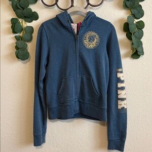 Vintage Y2K PINK Victoria's Secret Blue University Of PINK Hoodie💕